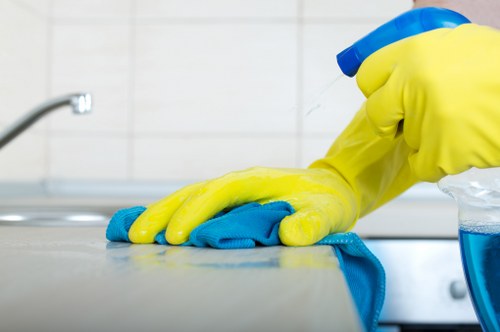Local carpet cleaning service working in a Brompton flat